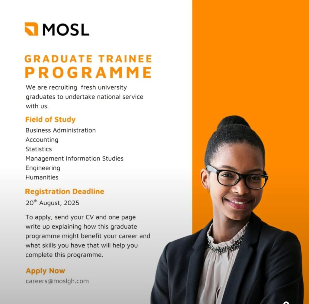 MOSL Graduate Trainee Programme - Tullow Alumni Connect