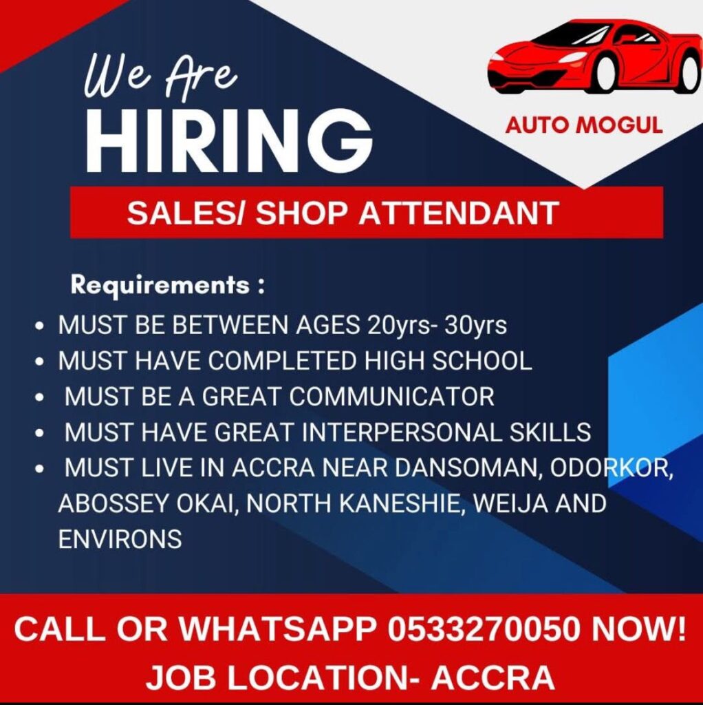 Sales-Shop Attendant