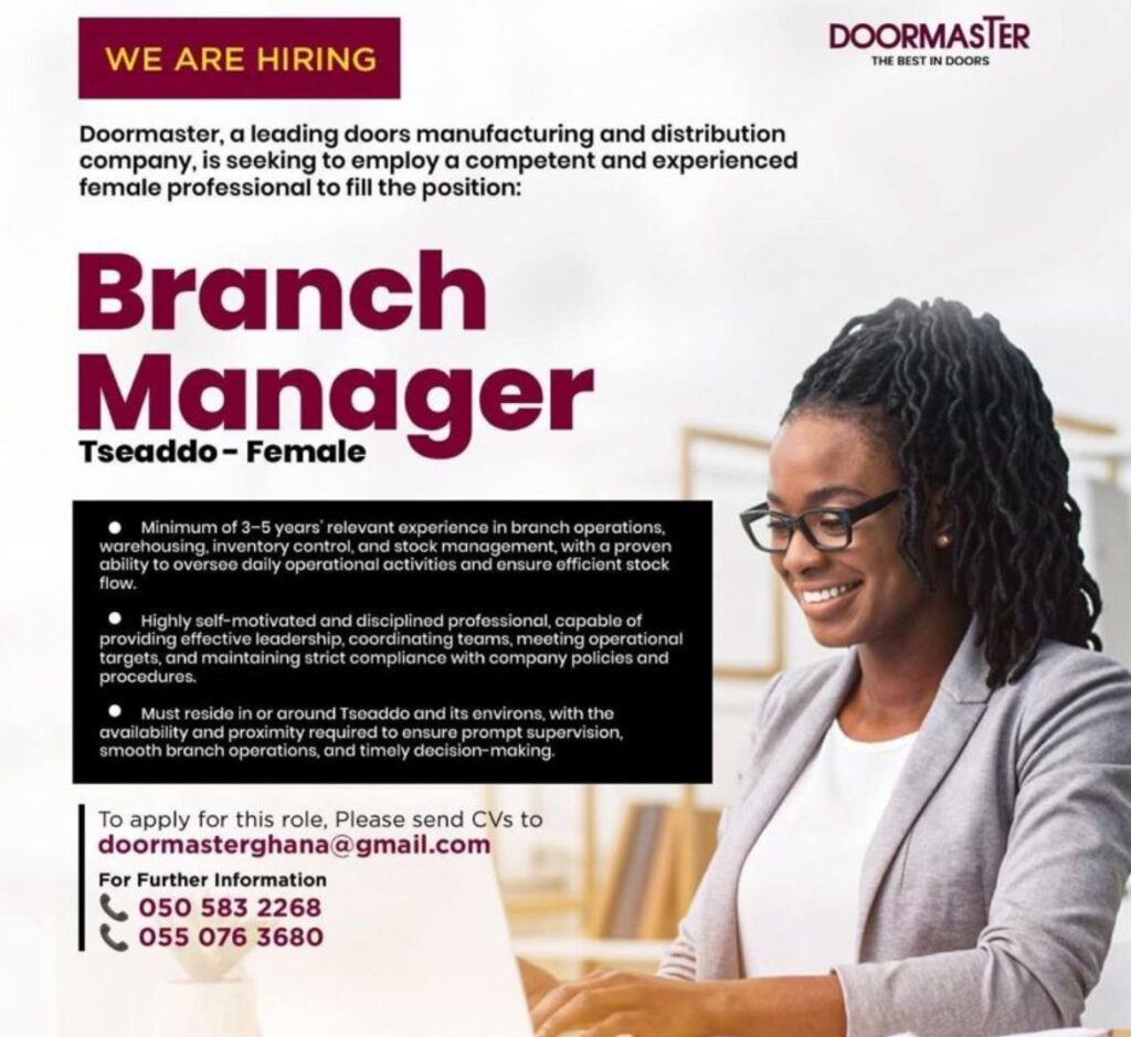 Doormaster - Branch Manager Tullow Alumni Connect